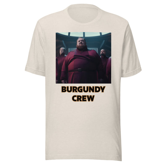 Burgundy Crew (Beige) MENS T SHIRT